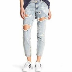 One Teaspoon Dirt Trashed Freebirds Distressed Jeans 27